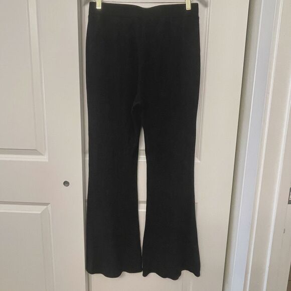 Express Women's High Waisted Ribbed Cozy Knit Pull On Wide Leg Pant Size M - Picture 2 of 9